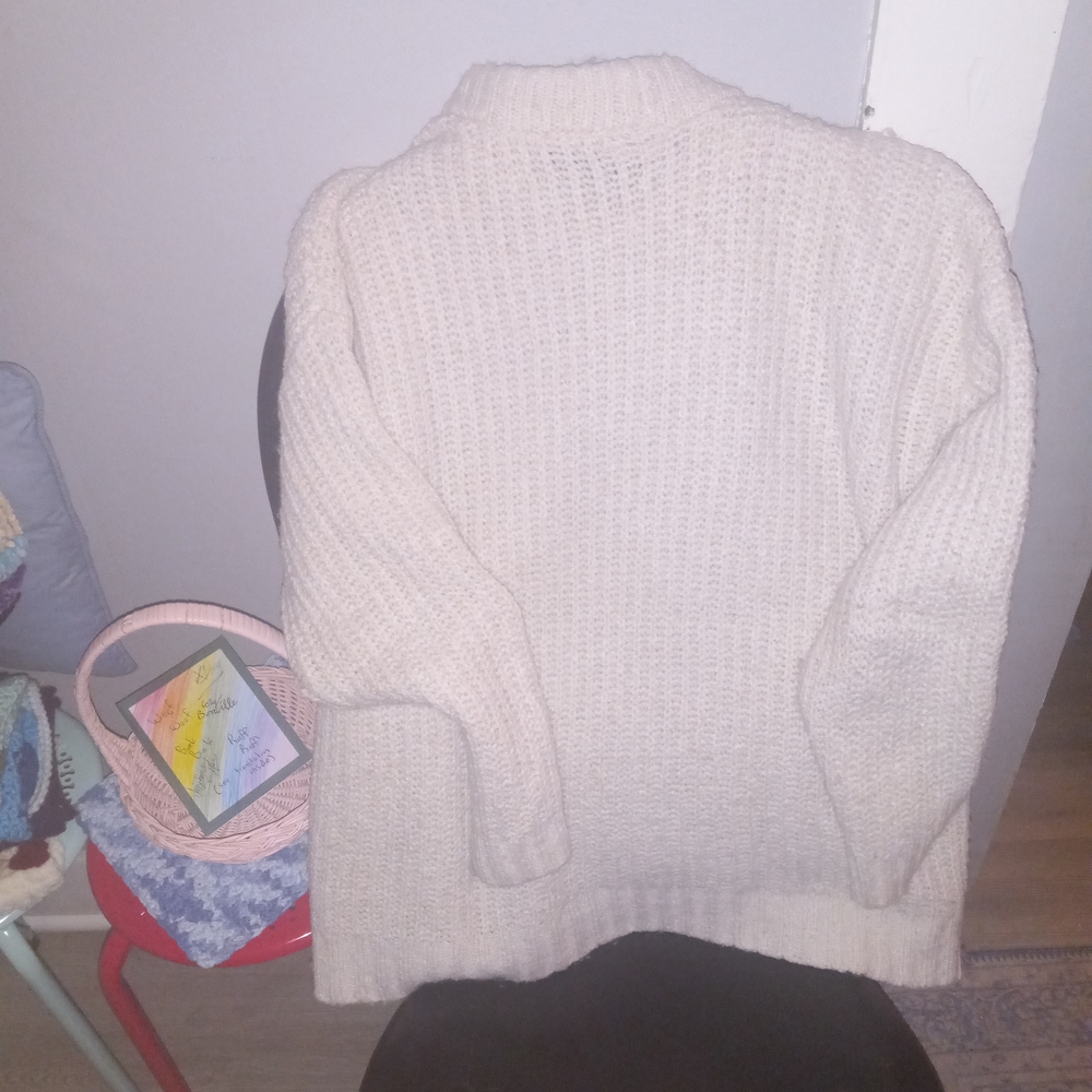 Elegant Cream Turtleneck Sweater